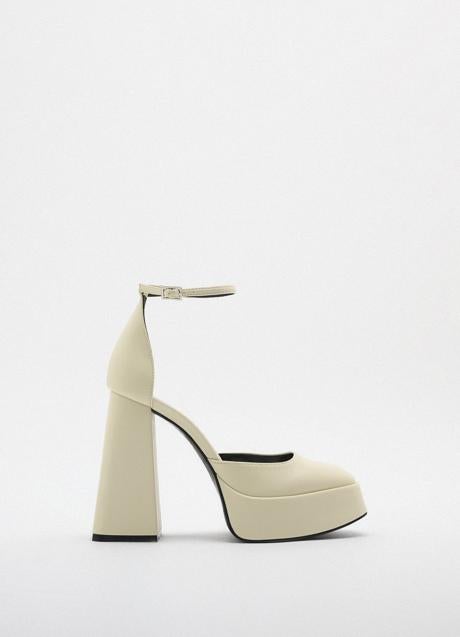 Imagen - Sandalias de tacón con plataforma de Zara. Foto: Zara.