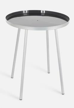 Imagen secundaria 2 - La mesa auxiliar con ruedas cuesta 20, igual que el modelo metálico. El modelo en azul grisaceo y madera, cuesta 15 euros.