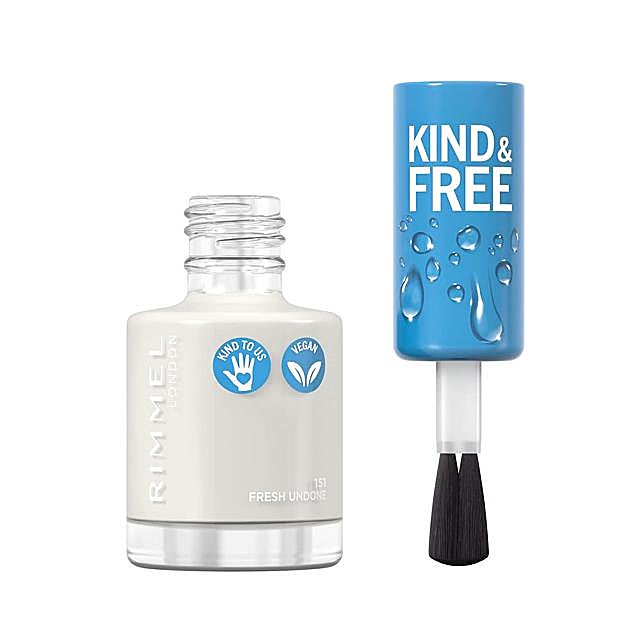 Esmalte Kind&Free de Rimmel London en el tono 151 Fresh Undone. 