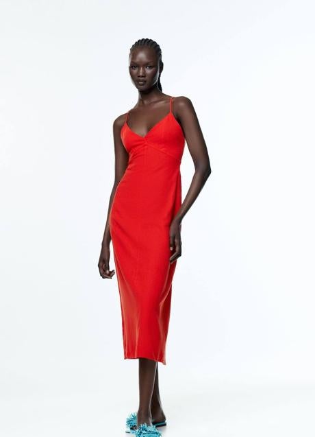 Imagen - Vestido lencero rojo