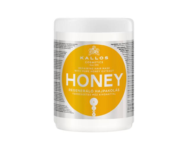 Honey Repairing Hair Mask de Kallos revitaliza el cabello seco, dañado, sin brillo y propenso a la rotura. Su fórmula super hidratante también refuerza, acelera el crecimiento y fortalece al restaurar la estructura de las fibras con su extracto de miel natural. Cómpralo aquí