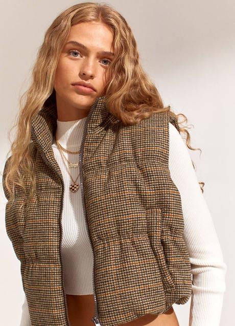 Imagen - Chaleco acolchado con estampado a cuadros