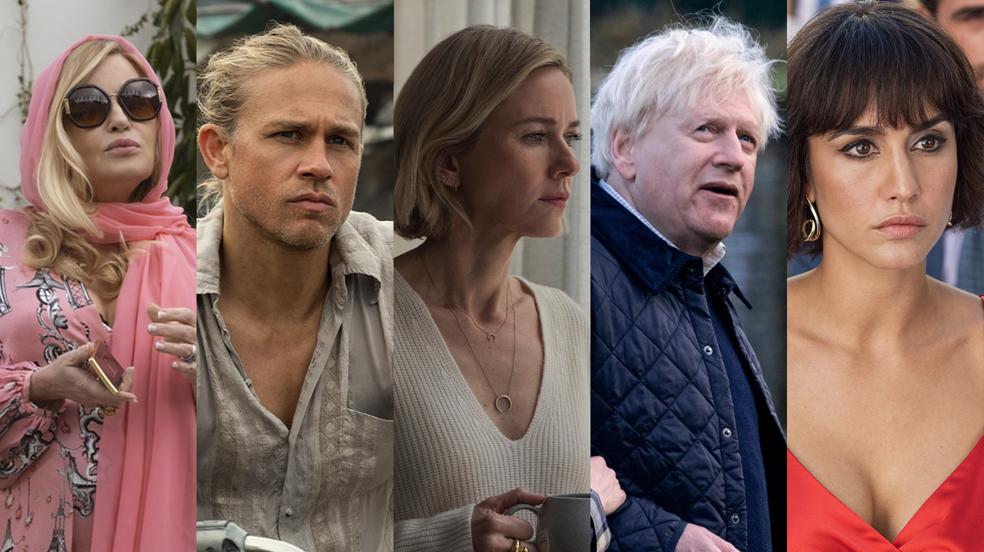Jennifer Coolidge, Charlie Hunnan, Naomi Watts, Kenneth Branagh y Mengan Montaner, algunos de los protagonistas de las series de octubre. 
