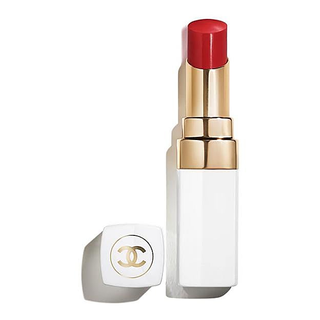 Labial rojo Rouge Coco Baume de Chanel.