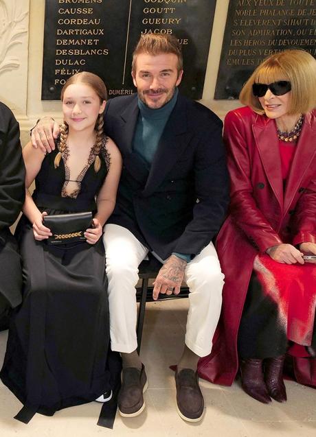 Imagen - Harper y David Beckham junto a Anna Wintour. / @victoriabeckham