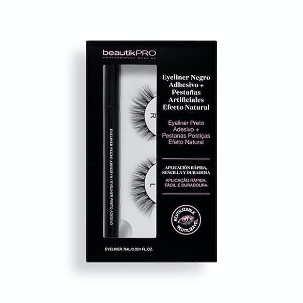 Kit de pestañas postizas de Mercadona (8 euros). 