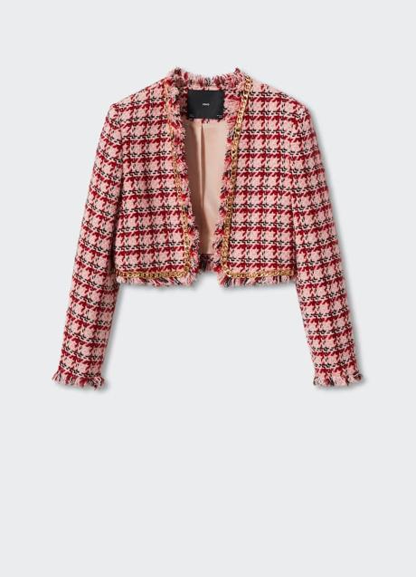 Imagen - Chaqueta tweed multicolor de Mango. Foto: Mango.