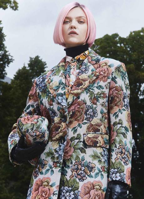 Imagen - Abrigo jacquard con flores