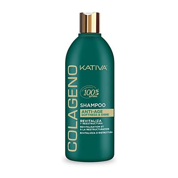 Champú Anti-Age con colágeno de Kativa, a la venta en Amazon por 13,20 euros.