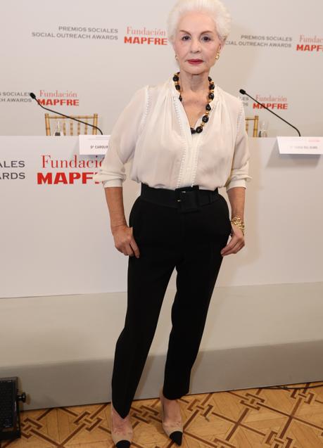 Imagen - Carolina Herrera con unos pantalones idénticos a los de Zara. / GTRES