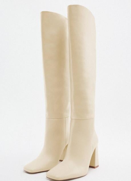 Imagen - Botas altas de tacón en blanco