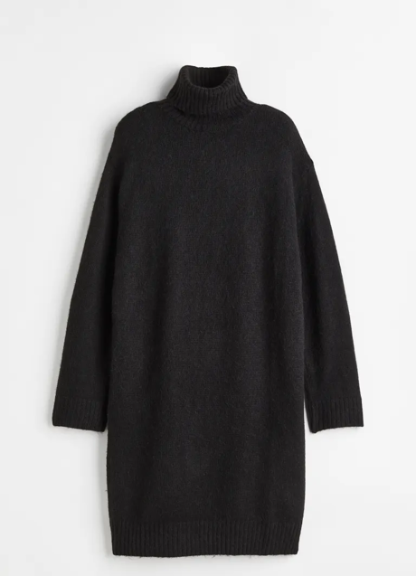 Imagen - Vestido de lana y cuello vuelto de H&M, 29,99€.