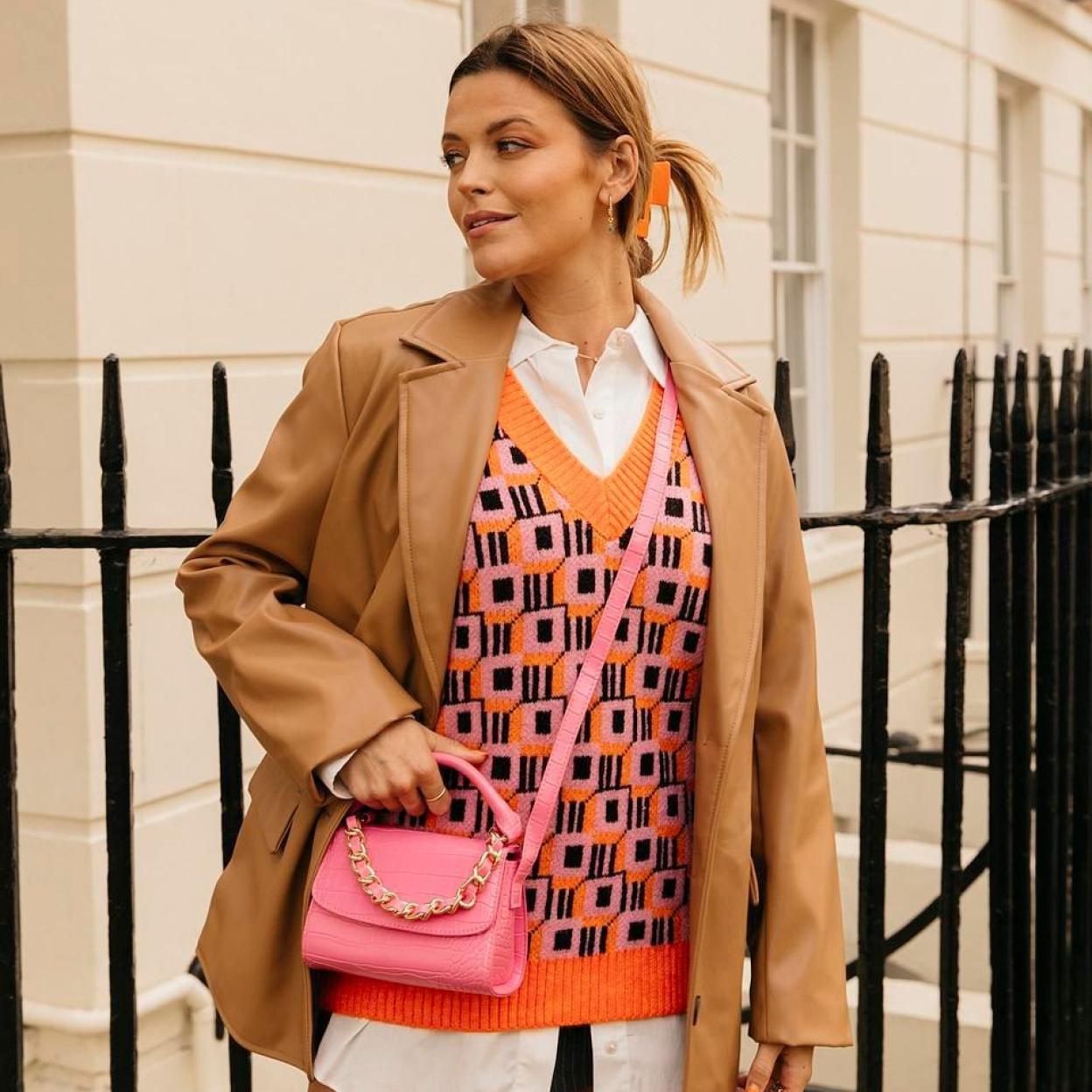 El look con el chaleco de Primark.