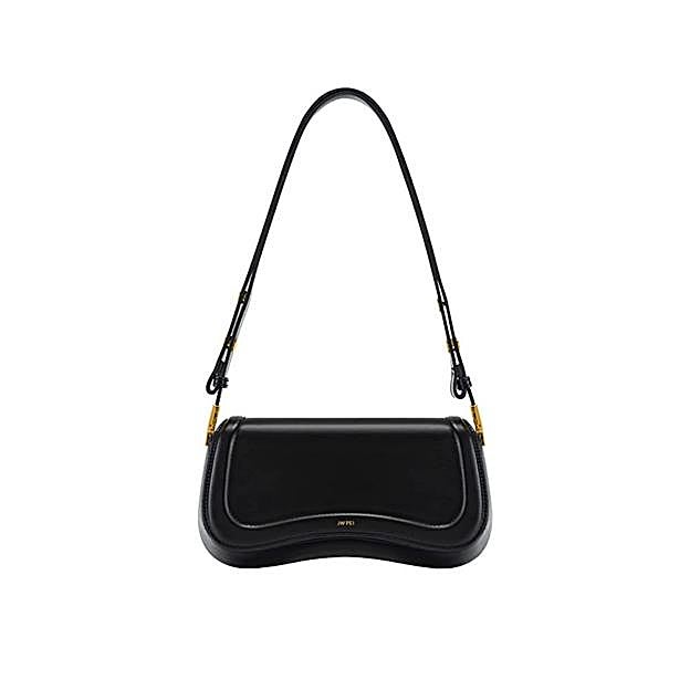 Bolso negro de hombro de JW Pei