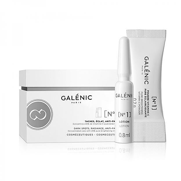 Ampollas para manchas oscuras y unificar el tono de la piel de Galénic.