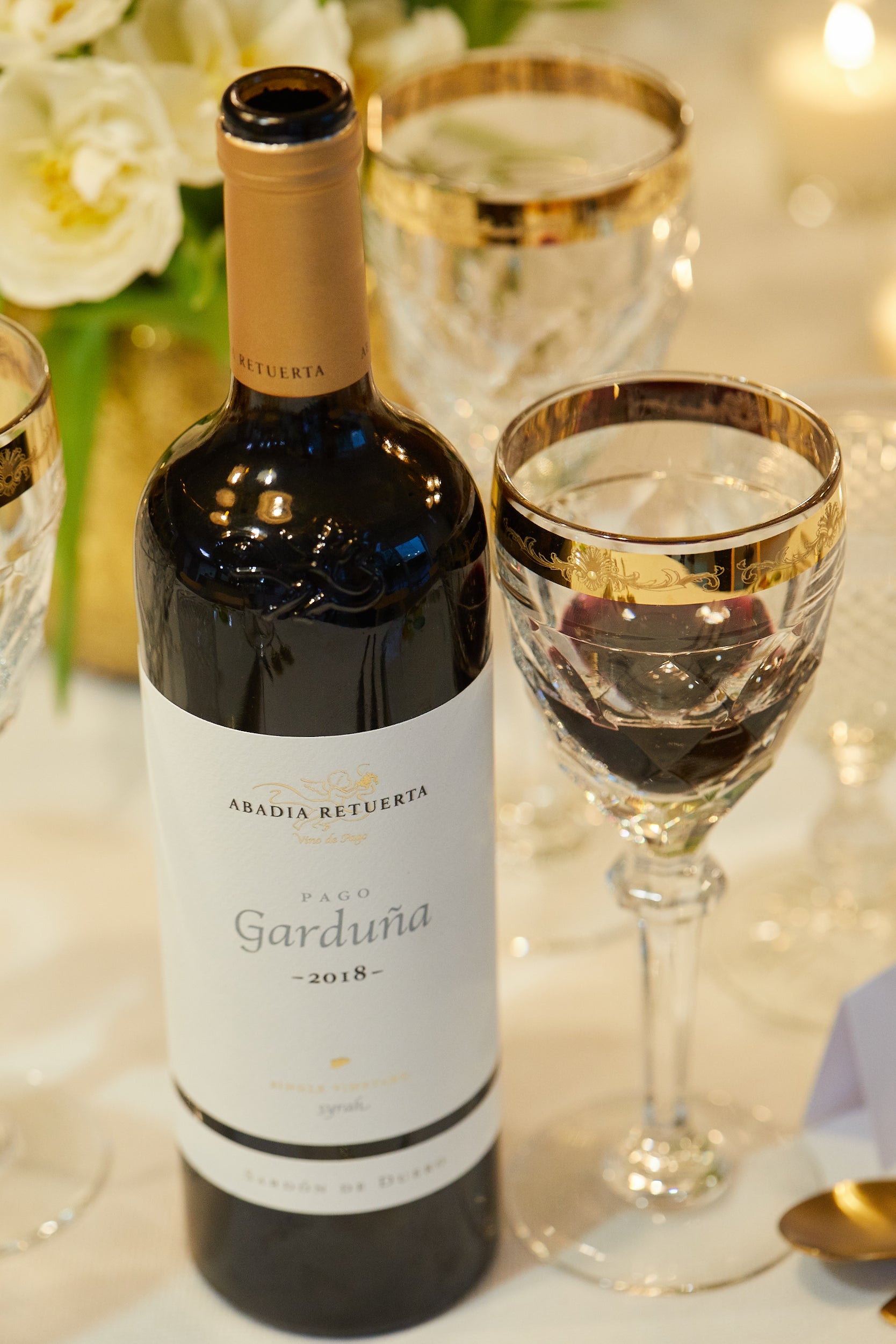 Durante la cena se sirvieron vinos de Abadía Retuerta.