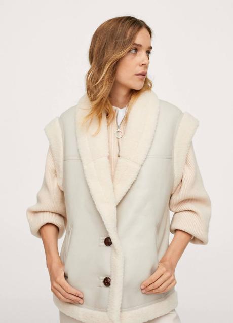 Imagen - Chaleco doble faz en tono gris claro