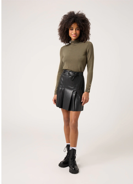 Imagen - Minifalda de cuero de Naf Naf, 45,90€.