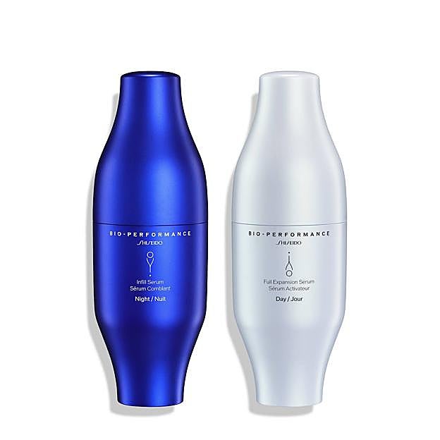 SHISEIDO. Skin Filler Bio-Performance Serums, tratamiento de día y noche (238 €). 