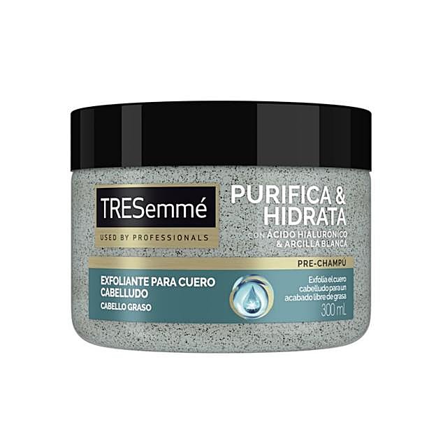 Una mascarilla exfoliante de Tresemmé.