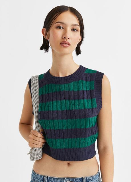 Imagen - Suéter sin mangas en punto de jacquard, 14,99€.