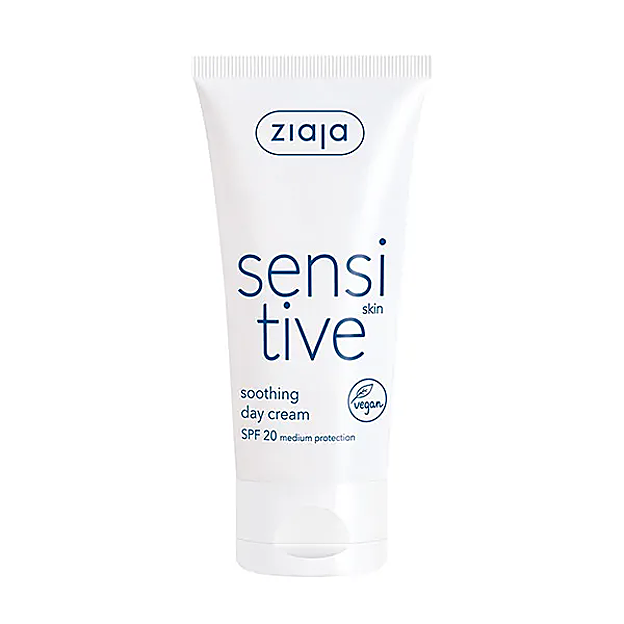 Sensitive Skin Crema de Día SPF 20 de Ziaja.