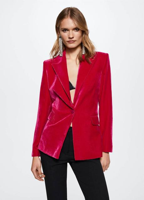 Imagen - Blazer de terciopelo fucsia