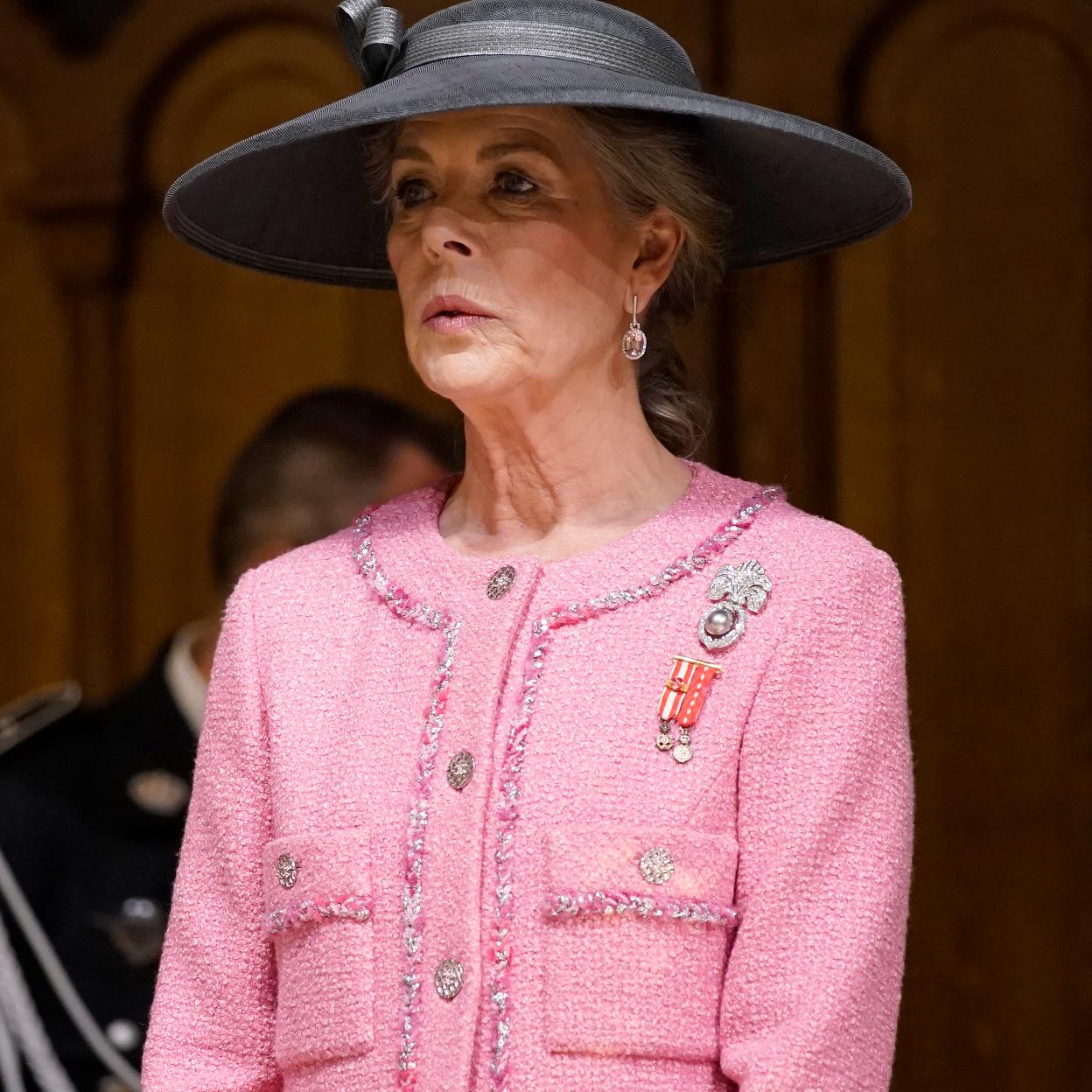 Carolina de Mónaco durante la celebración del Día Nacional de Mónaco.