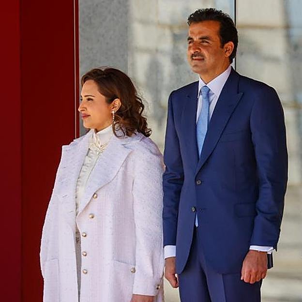 Los jeques de Catar en su visita a España.