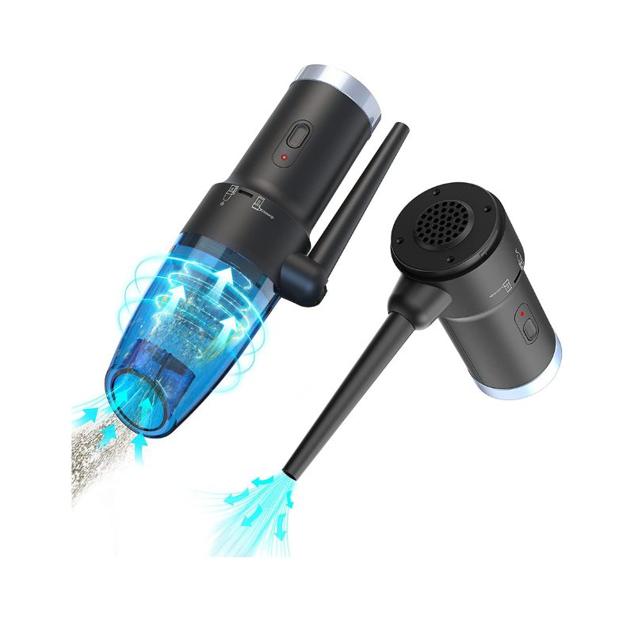 Esta aspiradora portátil sin cable es ideal para eliminar la suciedad de todos los rincones de tu casa, coche, o sofás. Además, no pesa nada y llega a los huecos y recovecos más difíciles.  Cómpralo aquí