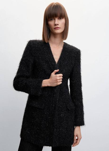 Imagen - Abrigo de punto efecto pelo con lúrex