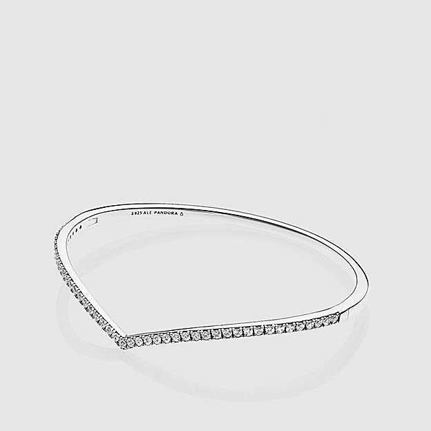 Pulsera Pandora Deseo Reluciente de plata y circonitas.