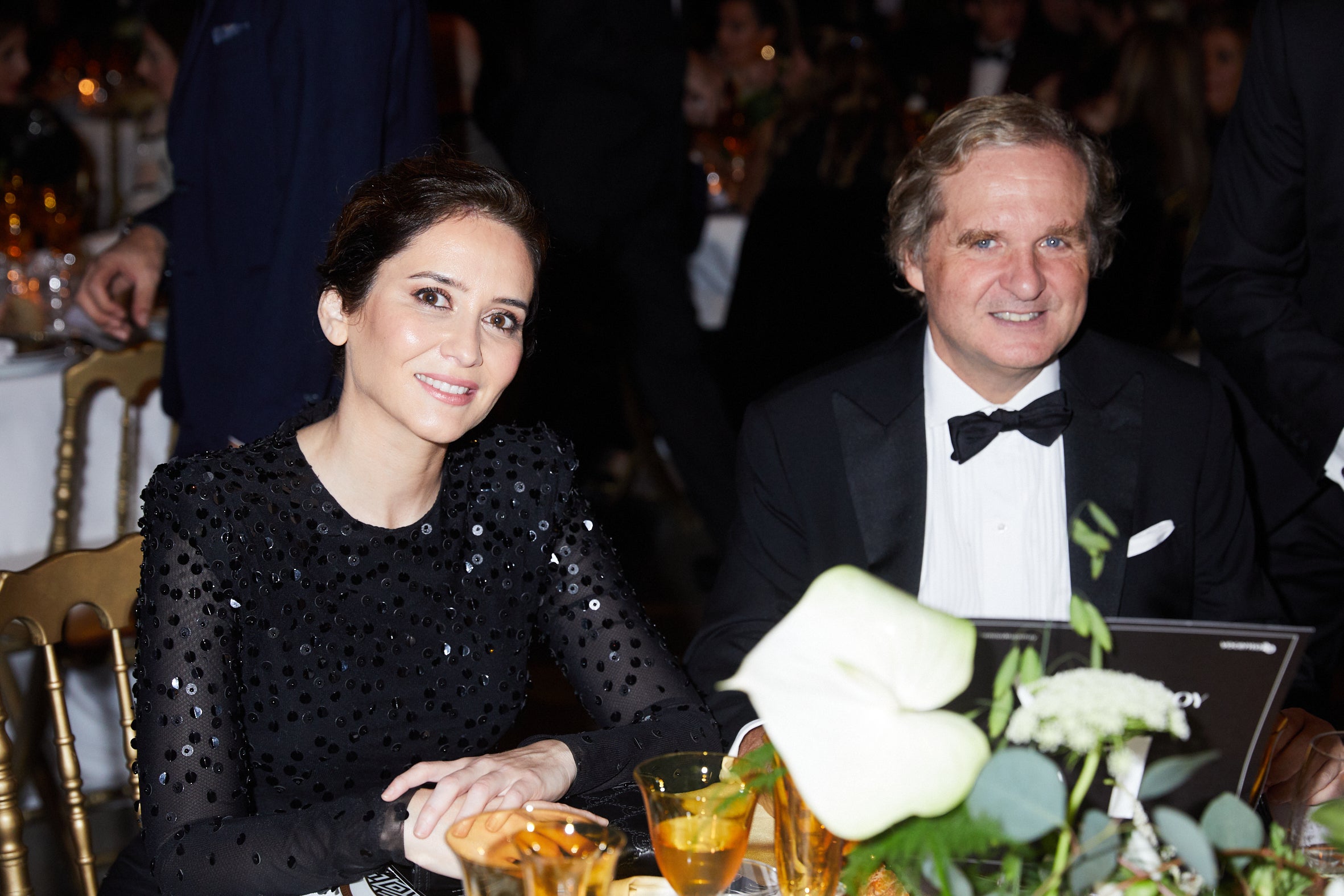 Isabel Díaz Ayuso, presidenta de la Comunidadde Madrid, con Ignacio Ybarra, presidente de Vocento.