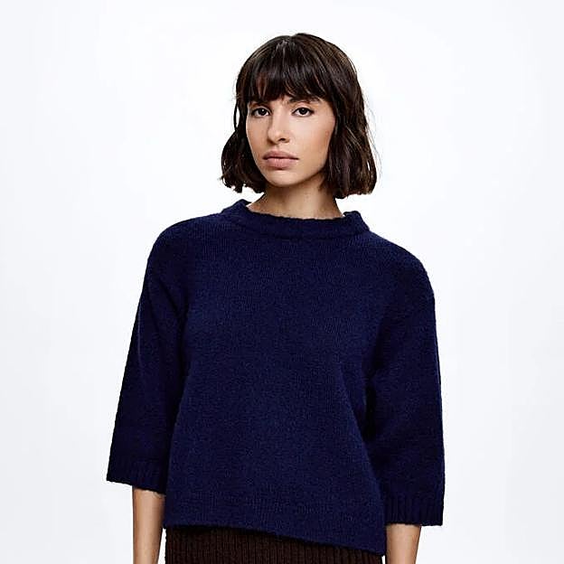 Jersey corto azul marino de Parfois.