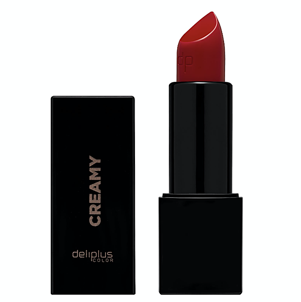 Pintalabios Creamy en color rojo de Deliplus tono 210.