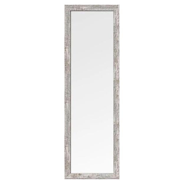 Espejo enmarcado rectangular Harry Pie crema 149x47cm.