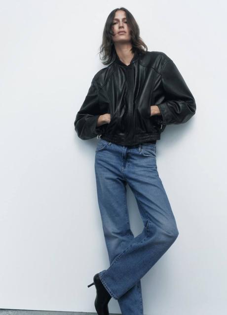 Imagen - Bomber de piel negra