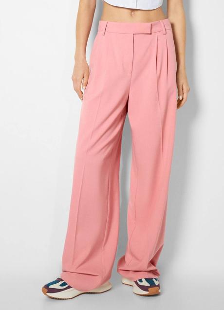 Imagen - Pantalón dad fit rosa