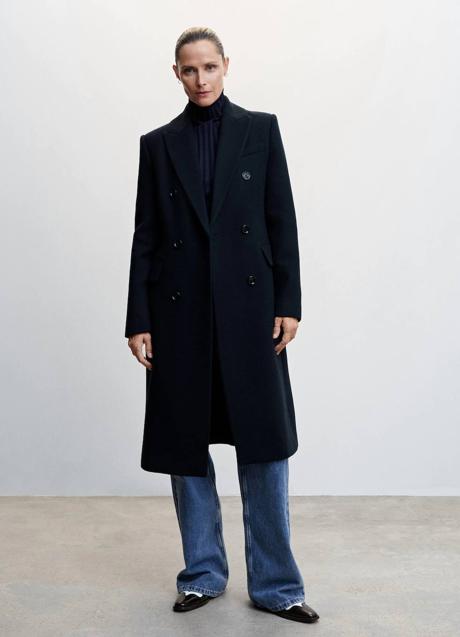 Imagen - Abrigo largo cruzado color azul