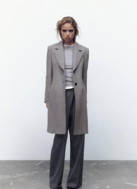Imagen - Abrigo tailoring entallado color gris claro