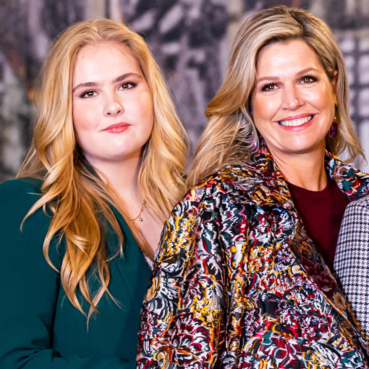 La princesa Catalina Amalia y su madre, la reina Máxima de los Países Bajos