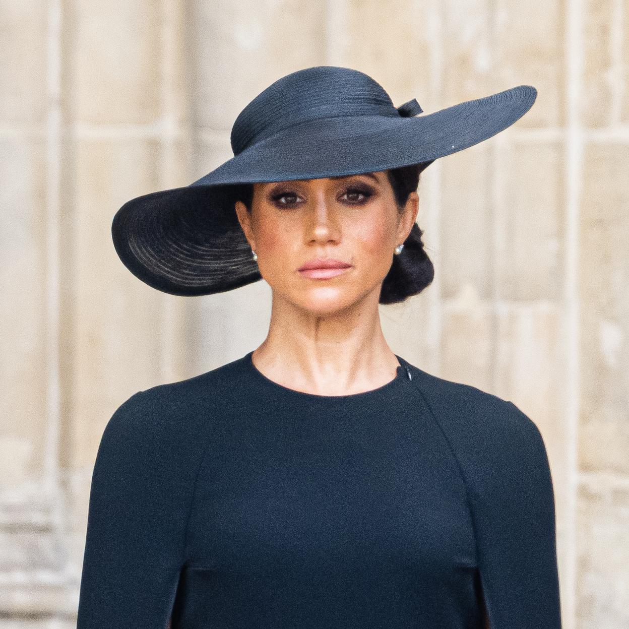 Meghan Markle en el entierro de Isabel II