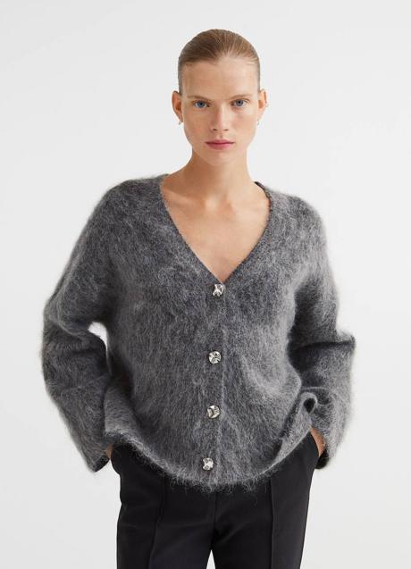 Imagen - Chaqueta de punto soft con botones joya