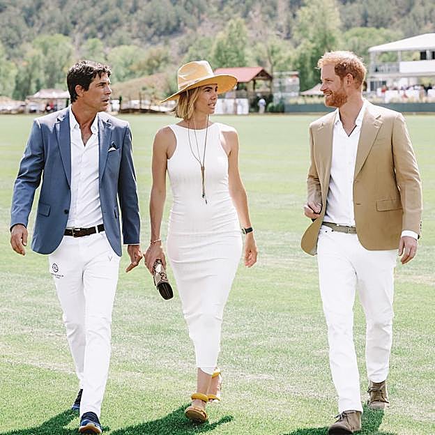 Nacho Figueras, Delfina Blaquier y el príncipe Harry, coinciden sobre todo durante los dos meses de temporada de polo. 