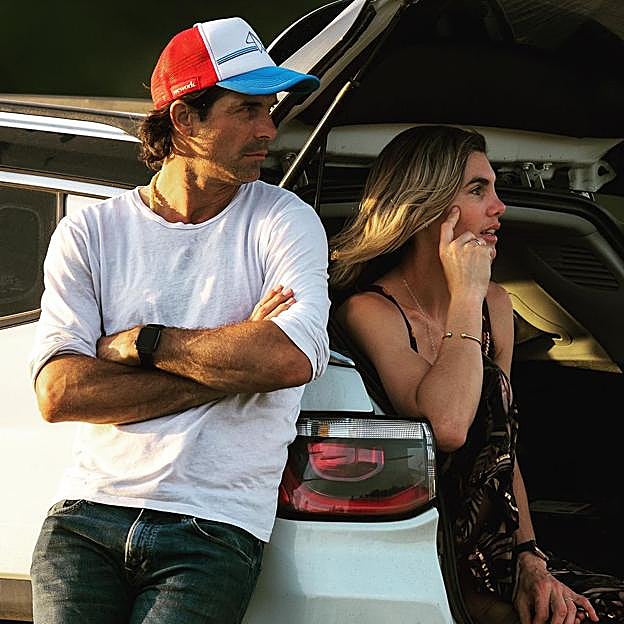 Nacho Figueras y su esposa, Delfine Blaquier. 
