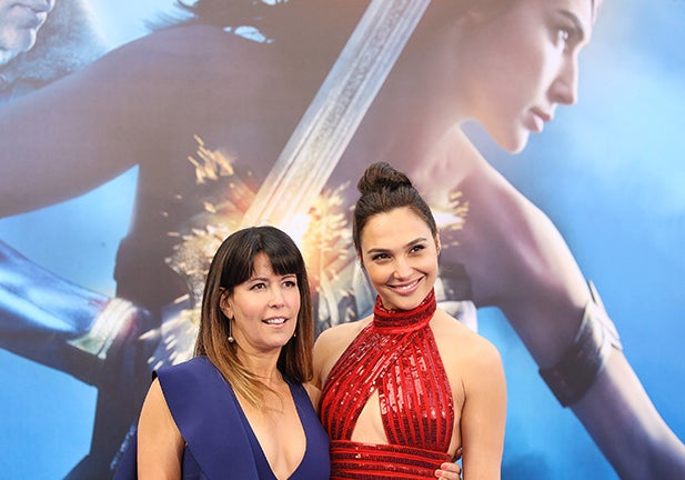 HOLLYWOOD, CA - MAY 25:  Patty Jenkins (L) and Gal Gadot arrive at the Los Angeles premiere of Warner Bros. Pictures' "Wonder Woman" held at the Pantages Theatre on May 25, 2017 in Hollywood, California.  (Photo by Michael Tran/FilmMagic)