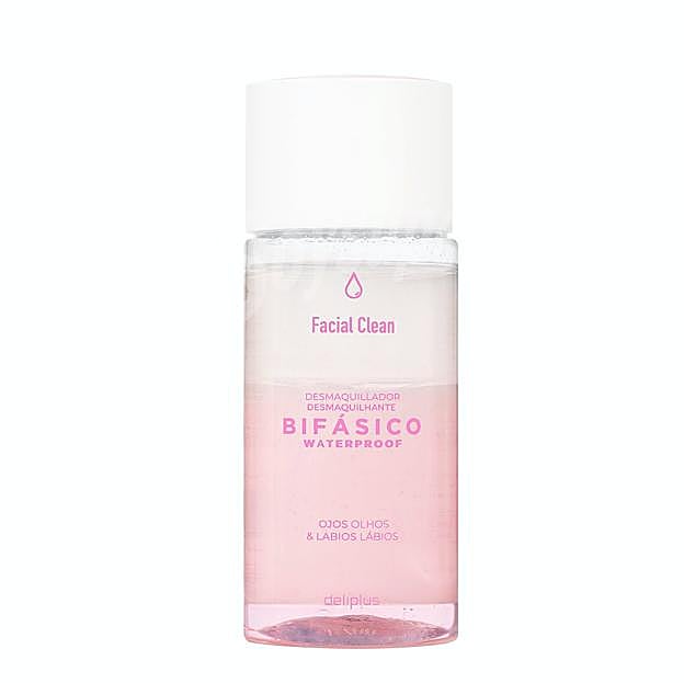 Desmaquillantes bifásico para ojos y labios waterproof de Mercadona.