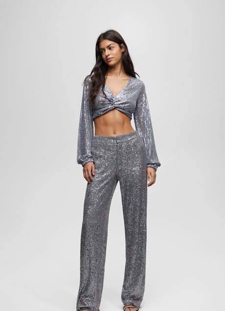 Imagen - Pantalón de lentejuelas de Pull&Bear, 35,99€.