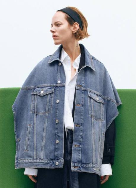 Imagen - Chaqueta tipo capa en tejido denim