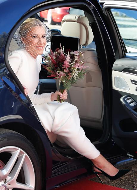 Imagen - Cristina Reyes a su llegada a la iglesia. Foto: Gtres.